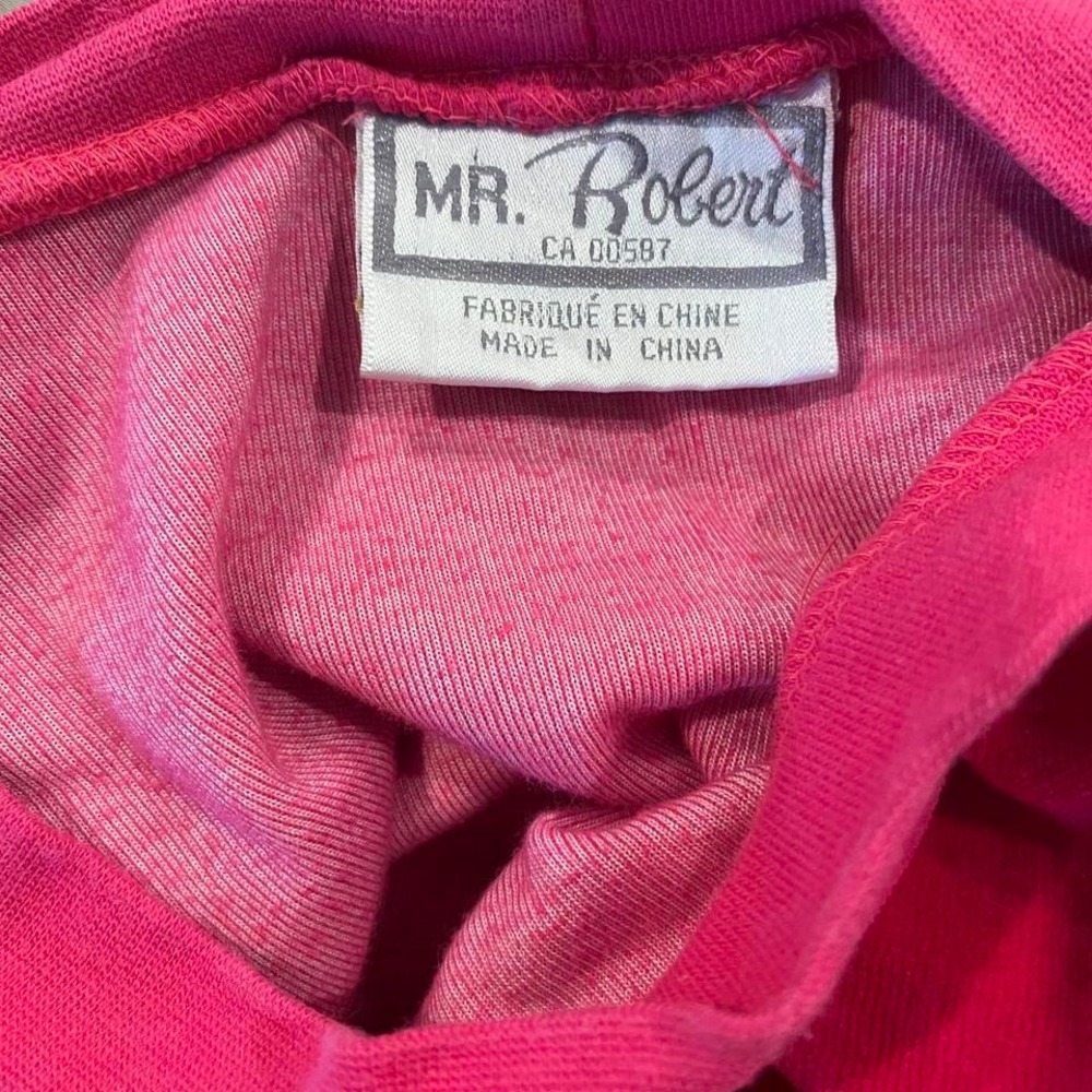 Pink 90s Velour Crewneck Sweatshirt Women Medium Y2K Streetwear McBling Velvet - Picture 5 of 5